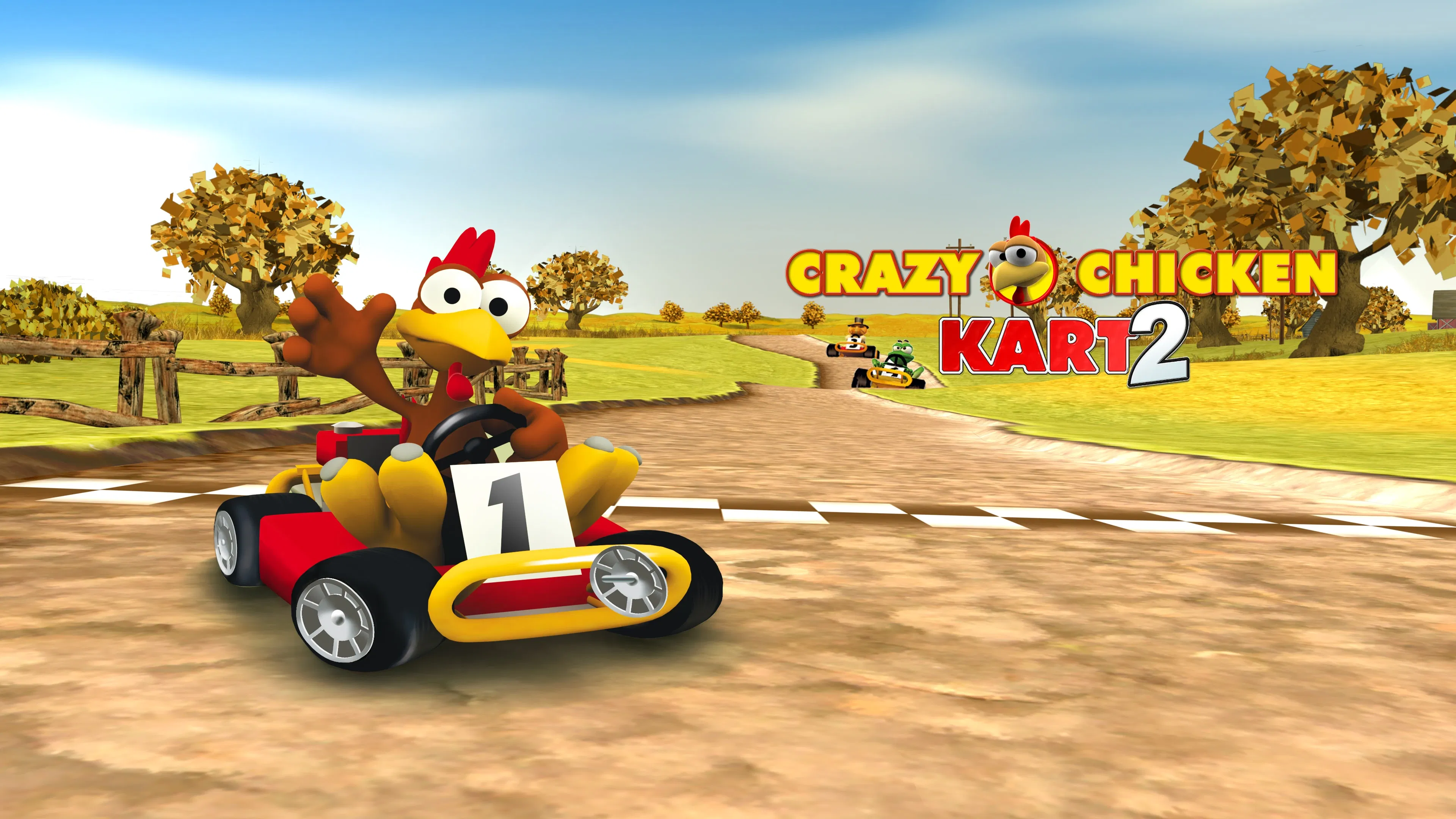 Crazy Chicken Kart 2 — скриншот