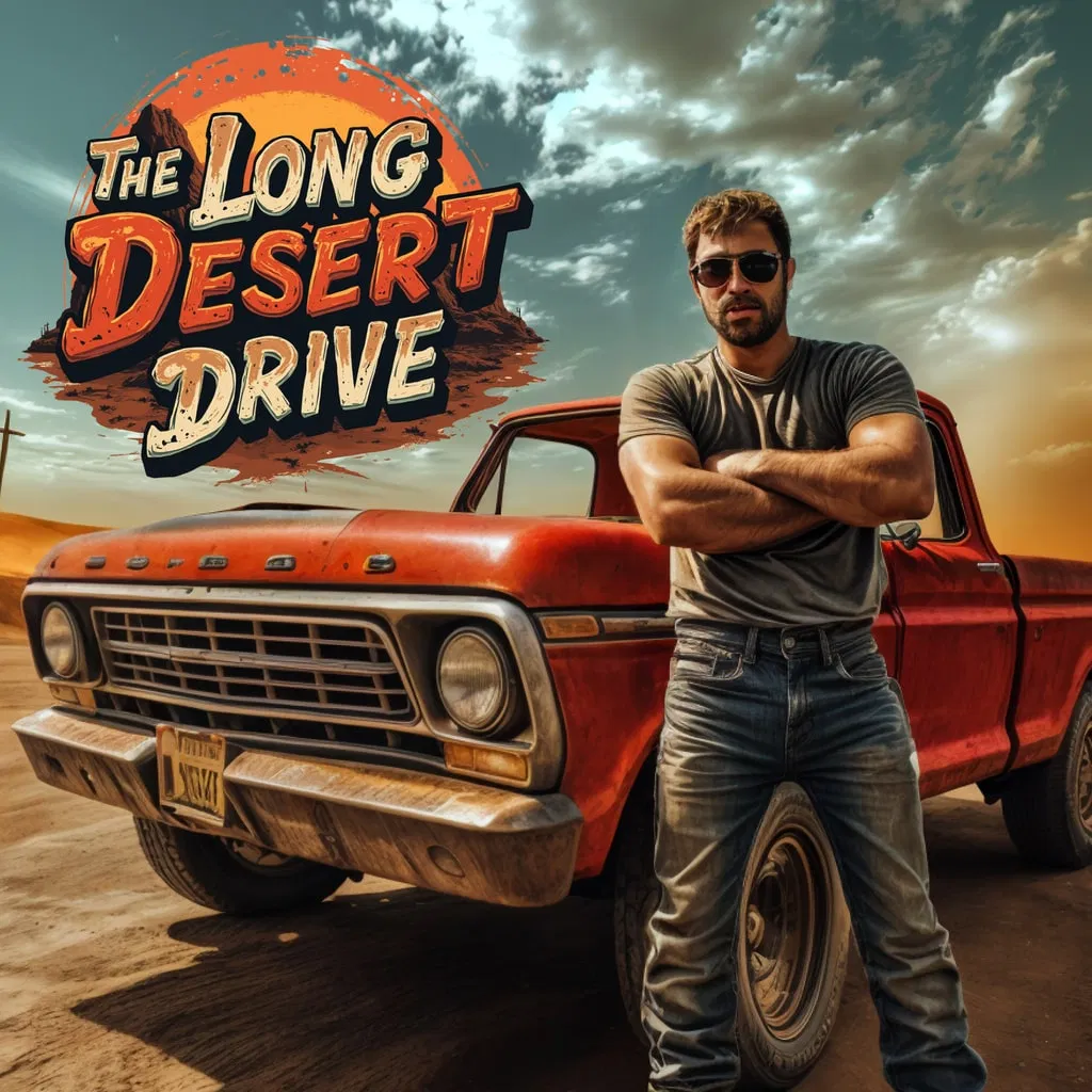 Обложка игры The Long Desert Drive для PS5