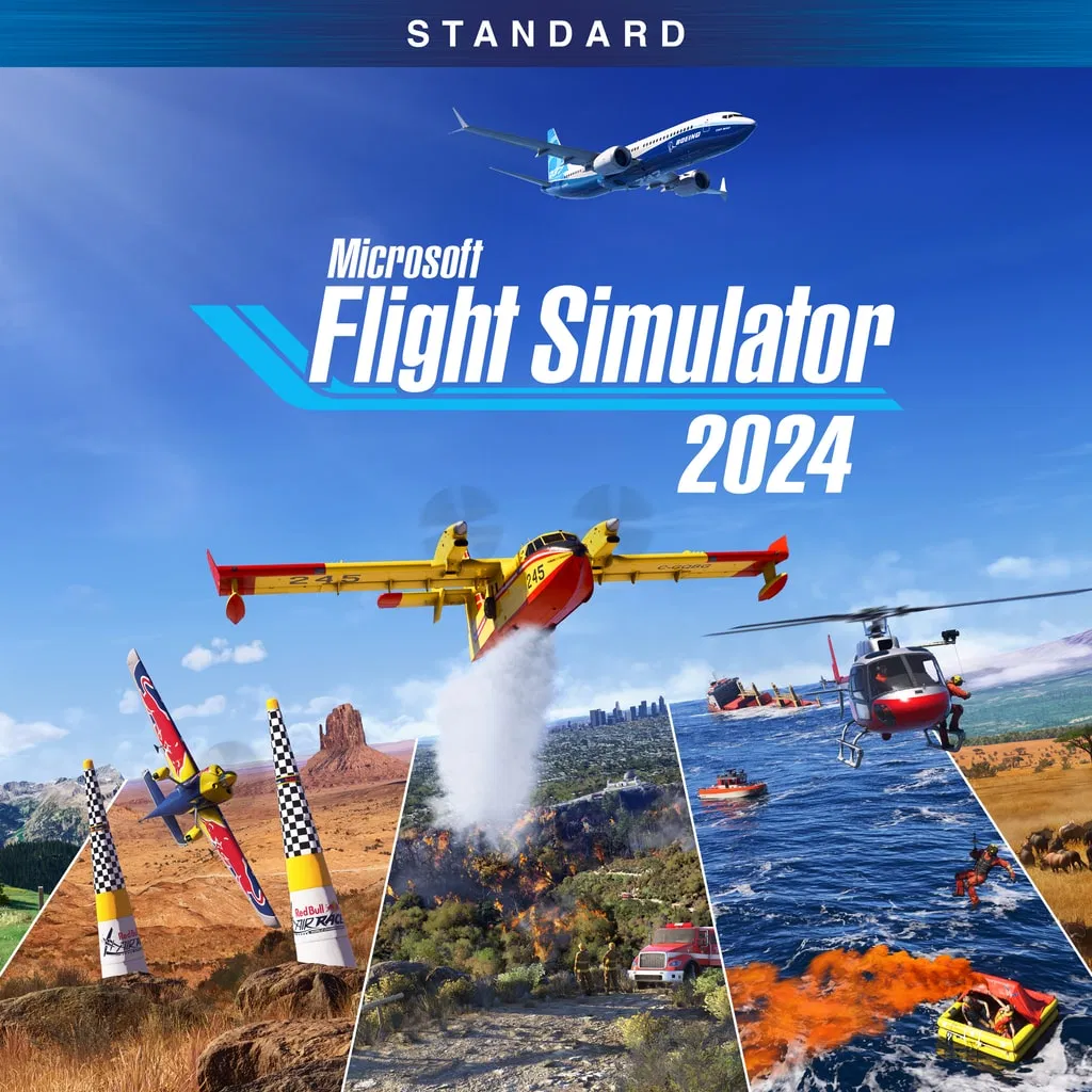 Обложка игры Microsoft Flight Simulator 2024- Standard Edition для PS5