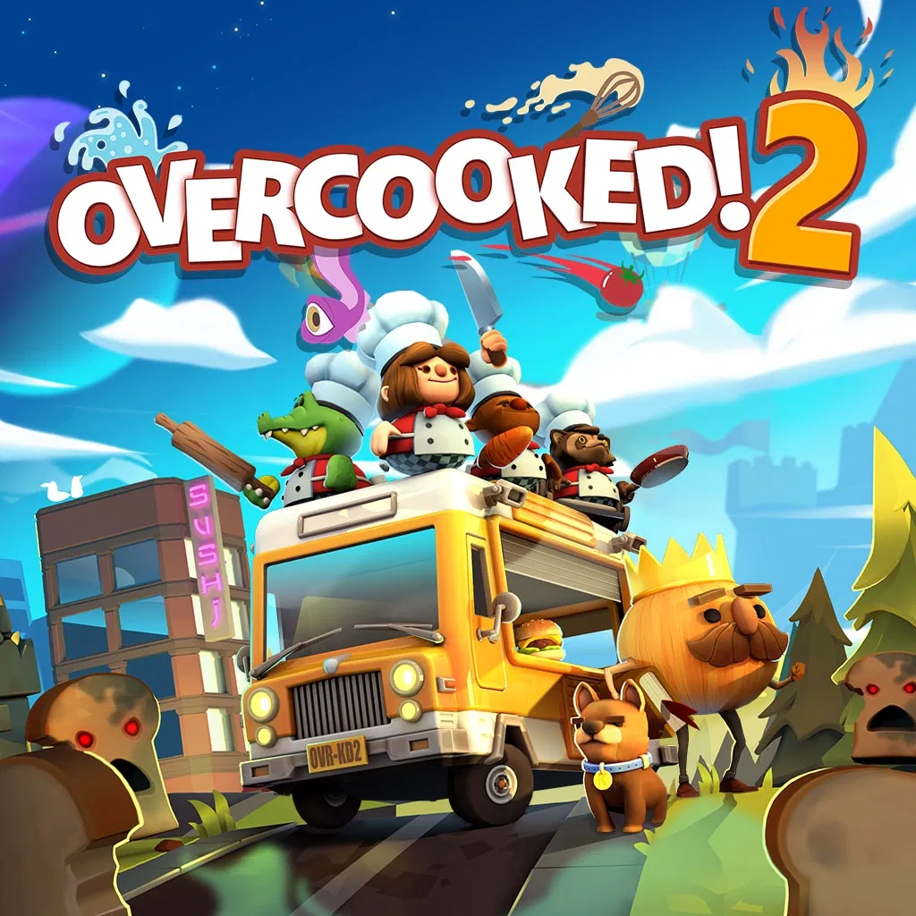 Обложка игры Overcooked! 2 для PS4